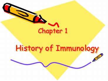 Chapter 1   History of Immunology