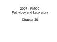 2007 - PMCC Pathology and Laboratory Chapter 20 Chapter PowerPoint PPT Presentation