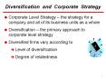 Diversification and Corporate Strategy PowerPoint PPT Presentation