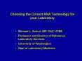 Choosing the Correct ANA Technology for your Laboratory PowerPoint PPT Presentation
