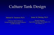 Culture Tank Design