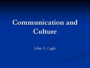 Communication and Culture