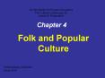 Folk and Popular Culture PowerPoint PPT Presentation