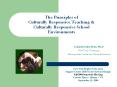 The Principles of Culturally Responsive Teaching PowerPoint PPT Presentation