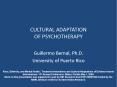 CULTURAL ADAPTATION OF PSYCHOTHERAPY PowerPoint PPT Presentation
