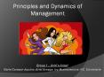 Principles and Dynamics of Management