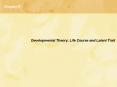 Developmental Theory: Life Course and Latent Trait PowerPoint PPT Presentation