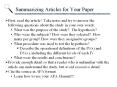 Summarizing Articles for Your Paper PowerPoint PPT Presentation
