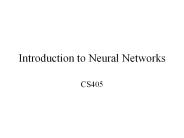 Introduction to Neural Networks
