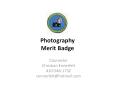 Photography Merit Badge PowerPoint PPT Presentation