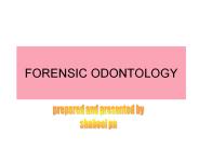 FORENSIC ODONTOLOGY