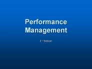 Performance Management