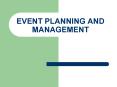 EVENT PLANNING AND MANAGEMENT Competencies of Sporting PowerPoint PPT Presentation