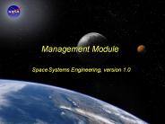 Management Module  Space Systems Engineering, version 1.0