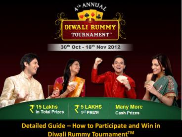4th Annual Diwali Rummy Tournament