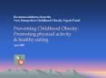 Recommendations from the New Hampshire Childhood Obesity PowerPoint PPT Presentation