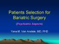 Patients Selection for Bariatric Surgery PowerPoint PPT Presentation