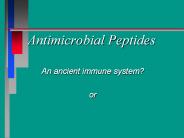 Antimicrobial Peptides