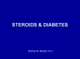 STEROIDS & DIABETES PowerPoint PPT Presentation