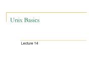 Unix Basics