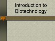 Introduction to Biotechnology