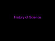 History of Science