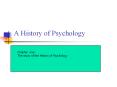 A History of Psychology PowerPoint PPT Presentation