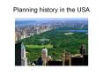 Planning history in the USA PowerPoint PPT Presentation