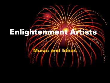 Enlightenment Artists