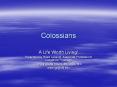 Colossians PowerPoint PPT Presentation
