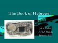The Book of Hebrews PowerPoint PPT Presentation