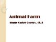 Animal Farm PowerPoint PPT Presentation