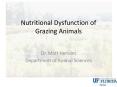 Nutritional Dysfunction of Grazing Animals PowerPoint PPT Presentation