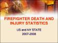 FIREFIGHTER DEATH AND INJURY STATISTICS US and NY STATE PowerPoint PPT Presentation