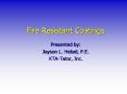 Fire Resistant Coatings PowerPoint PPT Presentation