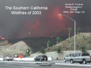 The Southern California Wildfires of 2003