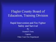 Flagler County Board of Education, Training Division