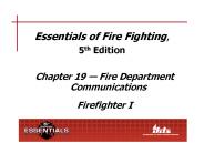 Essentials of Fire Fighting,