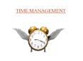 TIME MANAGEMENT PowerPoint PPT Presentation