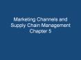 Marketing Channels and Supply Chain Management Chapter 5 PowerPoint PPT Presentation