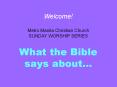 What the Bible says about…TIME PowerPoint PPT Presentation