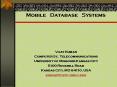 Mobile  Database  Systems PowerPoint PPT Presentation