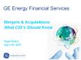 GE Energy Financial Services PowerPoint PPT Presentation