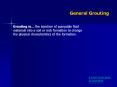 General Grouting PowerPoint PPT Presentation