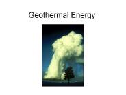 Geothermal Energy