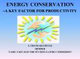 ENERGY CONSERVATION -A KEY FACTOR FOR PRODUCTIVITY PowerPoint PPT Presentation