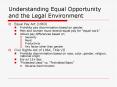 Understanding Equal Opportunity and the Legal Environment PowerPoint PPT Presentation