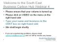Welcome to the South East Business Carbon Hub Webinar 4 PowerPoint PPT Presentation
