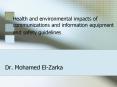 Health and environmental impacts of communications and information equipment and safety guidelines PowerPoint PPT Presentation