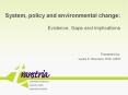 System, policy and environmental change PowerPoint PPT Presentation